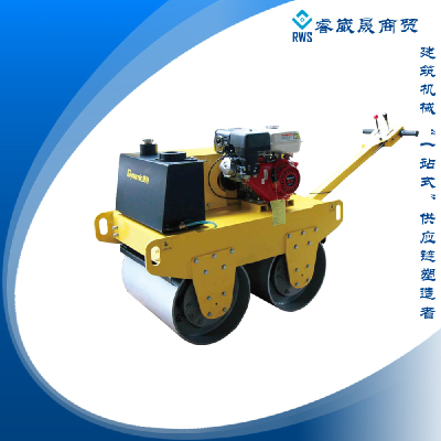 Walking type pavement roller Honda power double steel wheel road roller