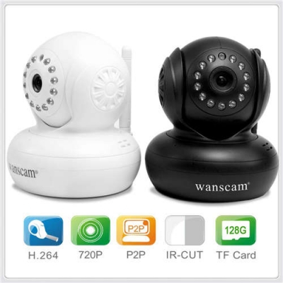 ONVIF Plug Play 720P H.264 Dual Audio Pan/Tilt IR-CUT IR Night Vision Internet Baby Monitor IP Camera Support 128G TF Card