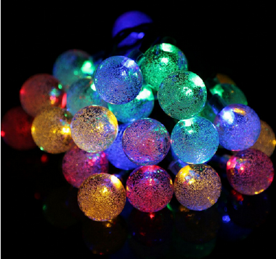 The new solar bubble ball lamp string 30LED Christmas lights