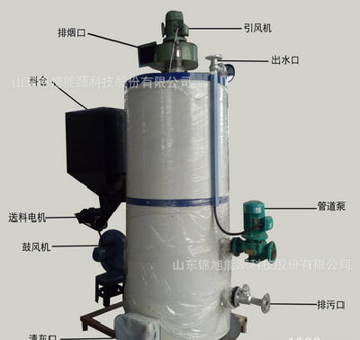 Full automatic vertical biomass water heater