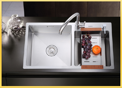 Stainless steel rotary washing basin faucet