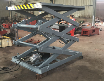 Fixed shear fork lift platform