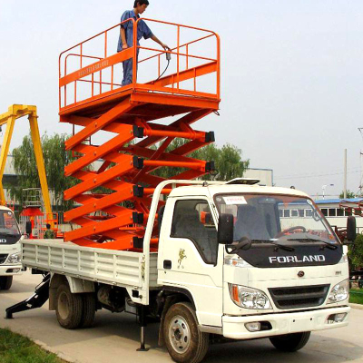 Vehicle mounted aluminum alloy type elevator