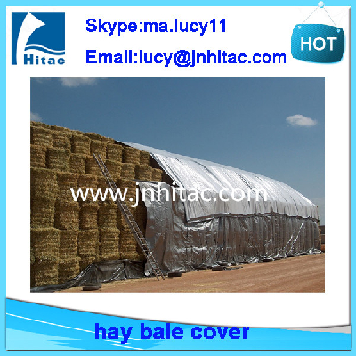 windproof snowproof custom made poly round hay bale tarps tarpaulin cover