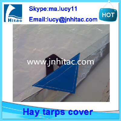 windproof waterproof  poly round hay bale tarps tarpaulin cover