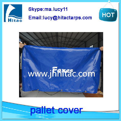 Reusable waterproof pvc vinyl fabric tarpaulin pallet covers factory