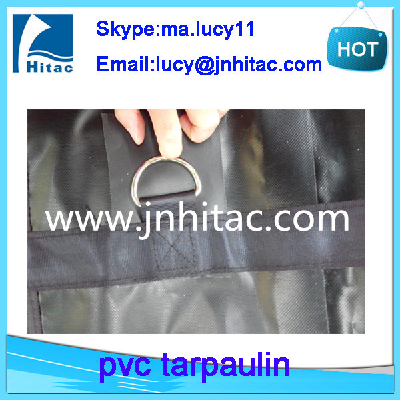 18oz14oz pvc vinyl coated lumber cover flatbed tarps with 8feet drop& flap