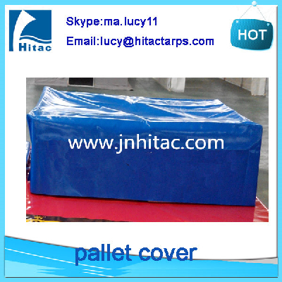 Dustproof waterproof pvc vinyl plastic pallet cover tarps bags manufacturer