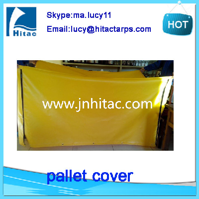 Dustproof waterproof fireproof pvc vinyl plastic pallet cover tarps bags manufacturer