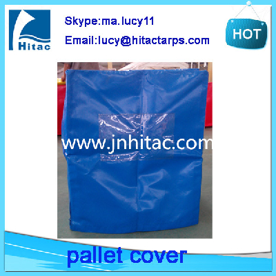 Dustproof waterproof reusable pvc vinyl plastic pallet cover tarps bags manufacturer