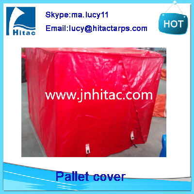 UV protection waterproof reusable pvc vinyl plastic pallet cover tarps bags manufacturer