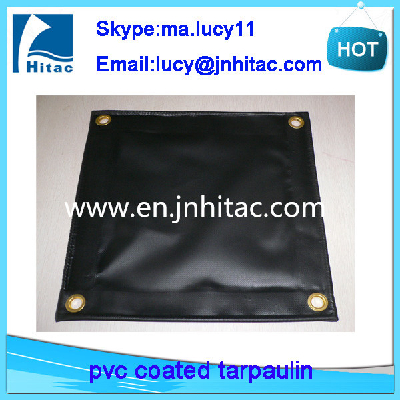 Customized black pvc vinyl fabric tarps tarpaulin covers for usa