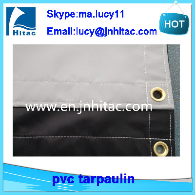 18oz heavy duty waterproof  polyester pvc vinyl coated fabric tarps tarpaulin covers