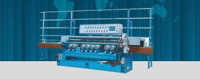 glass straight line edging/beveling machine/double line edging machine