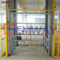 Warehouse guide rail hydraulic elevator lift platform for goods