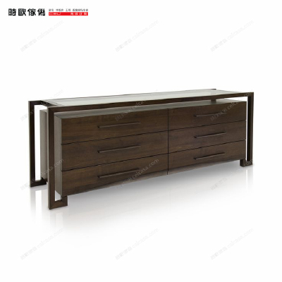 French stylish wooden TV stand