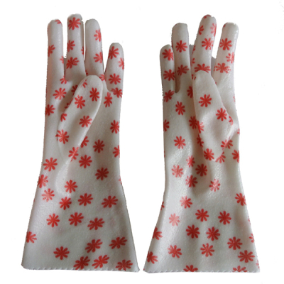 Environment friendly fashion PVC gloves