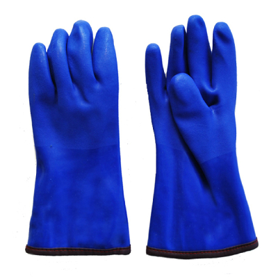 Warm PVC gloves