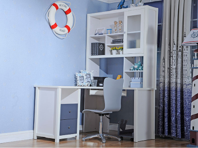 Children tasteful environmental learning table, computer desk,bookshelf combination