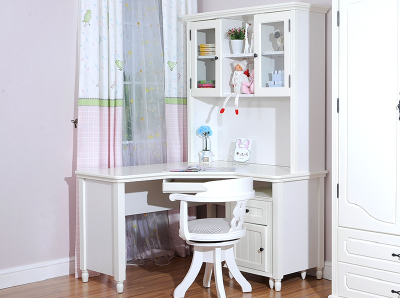 Children contracted environmental learning table, computer desk,bookshelf girl combination