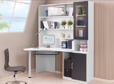 Children contracted environmental learning table, computer desk,bookshelf girl combination