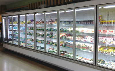 glass door for display refrigerator showbox
