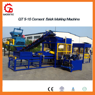 2016 New QT5-15 Cement Concrete Hollow Block Brick Making Machine