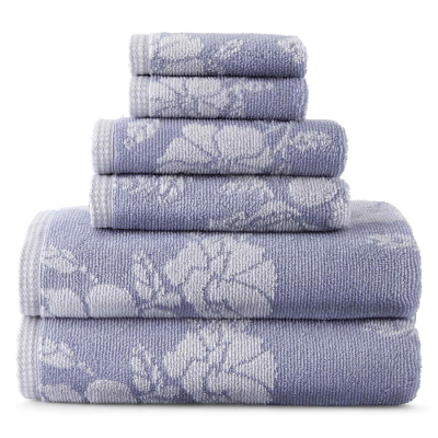 100% cotton Jacquard bathroom towels set