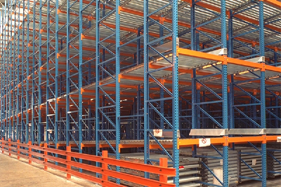 Steel plate industrial storage shelving/wide span racking