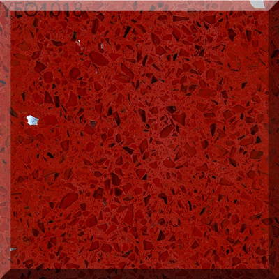 Red Crystal Quartz Stone Slab