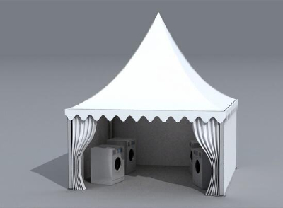 Shanghai Convention and Exhibition Center 8x8m aluminum alloy spire tents