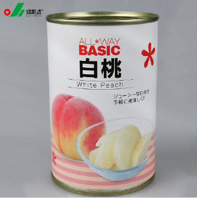 canned White peach