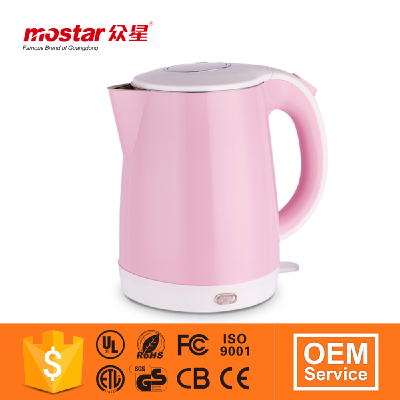 China wholesale appliance import 1.8l electroplating stainless steel electrical kettle