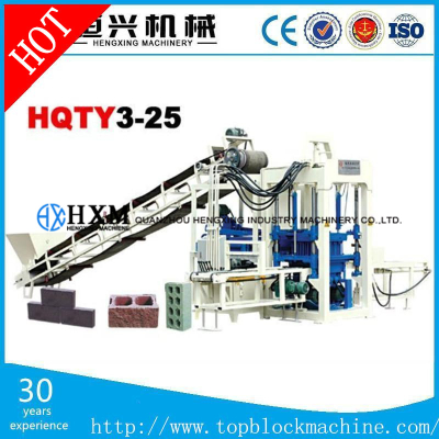 HQTY3-25 Small production machinery automatic hydraform brick block making machine concrete block machine for construction