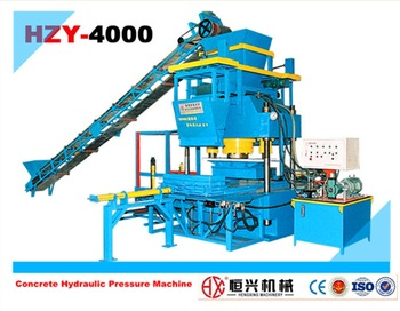 HZY-4000 Hydraulic press automatic brick making machine with best cost performance