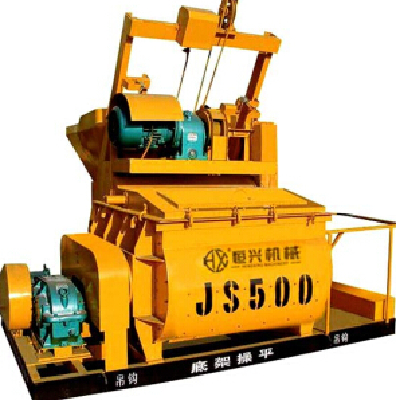 (JS500) Twin-Shaft Concrete Mixer for Concrete Batching Plant