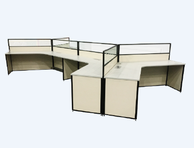 Extendable Modern Design Glass office Table