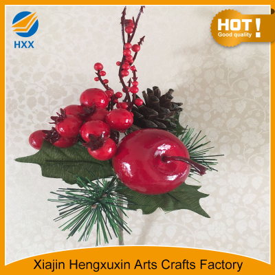 artificial berry flower branch for christmas decoration