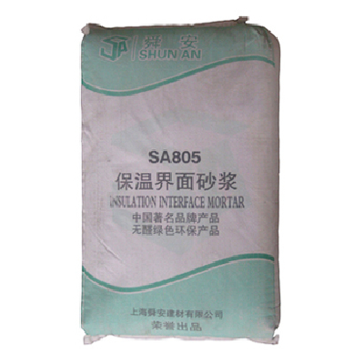 Thermal insulation interface mortar