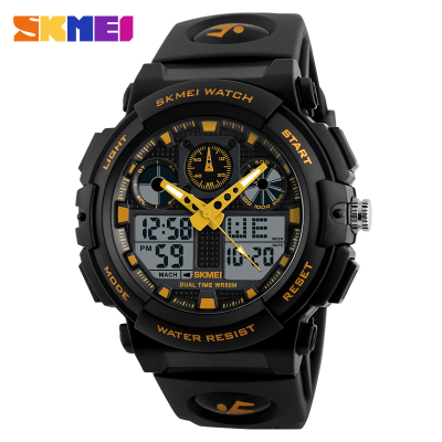 Dual time digital watch