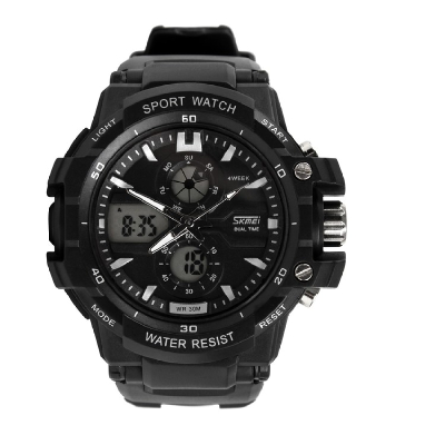 Dual time digital watch