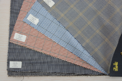 Polyester wool tweed
