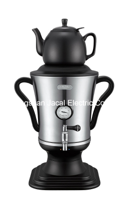 3.2L Stainless Steel Samovar (with thermometer and porcelain/glass teapot