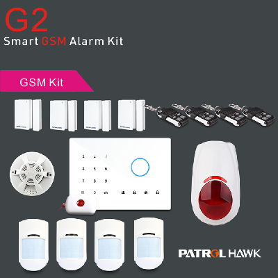 2017 Big Discount 2G/3G Wireless alarms With Touch Keypad, Panic alarm For Home Security PH-G2