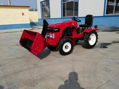 mini tractor with snow blower