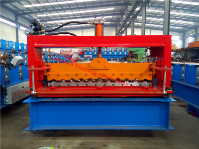 Trapezoid roofing sheet bending machine