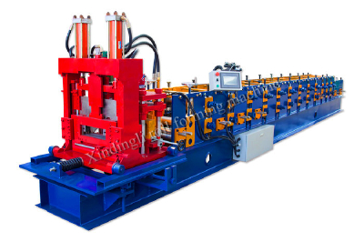 High quality hot selling fast cutting c shape section purlin roll forming machine