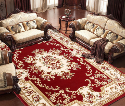 European style coffee table living room carpet