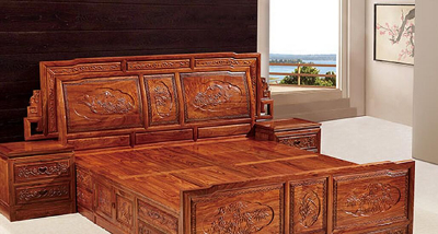Wooden bed