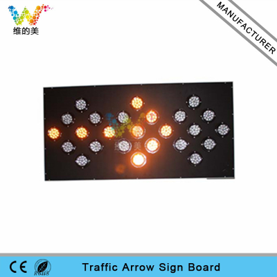 High Epistar yellow LED flashing light arrow sign board